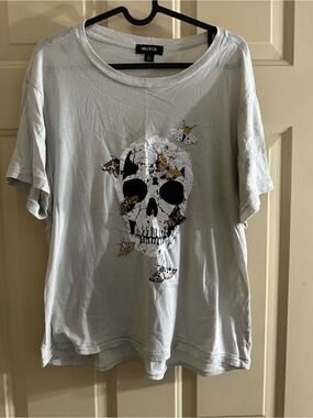 Wildfox Light Gray Crewneck Tee